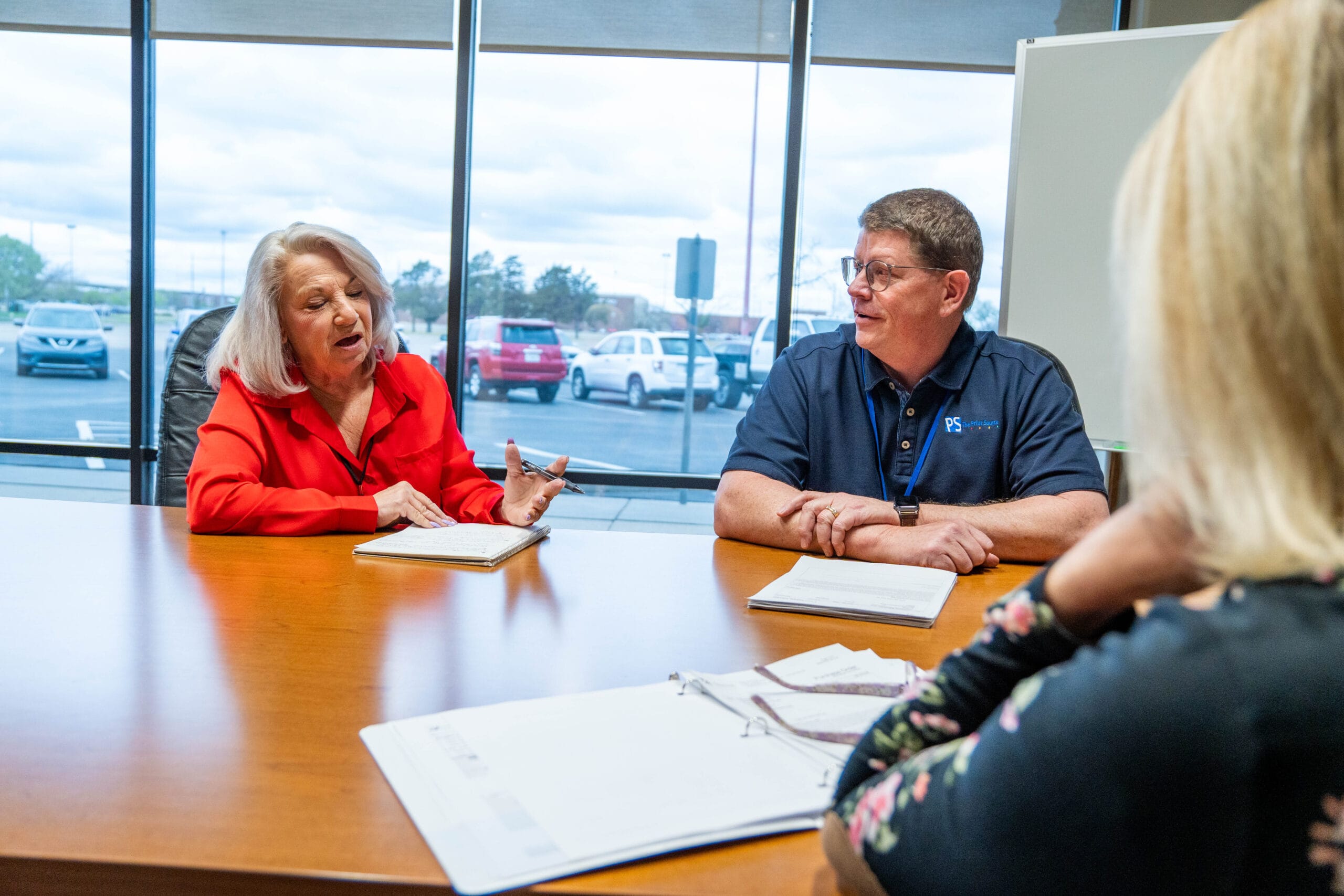 Inside a Print Source meeting.