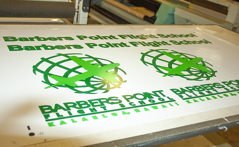 Business printing for Barbers Point Flight School