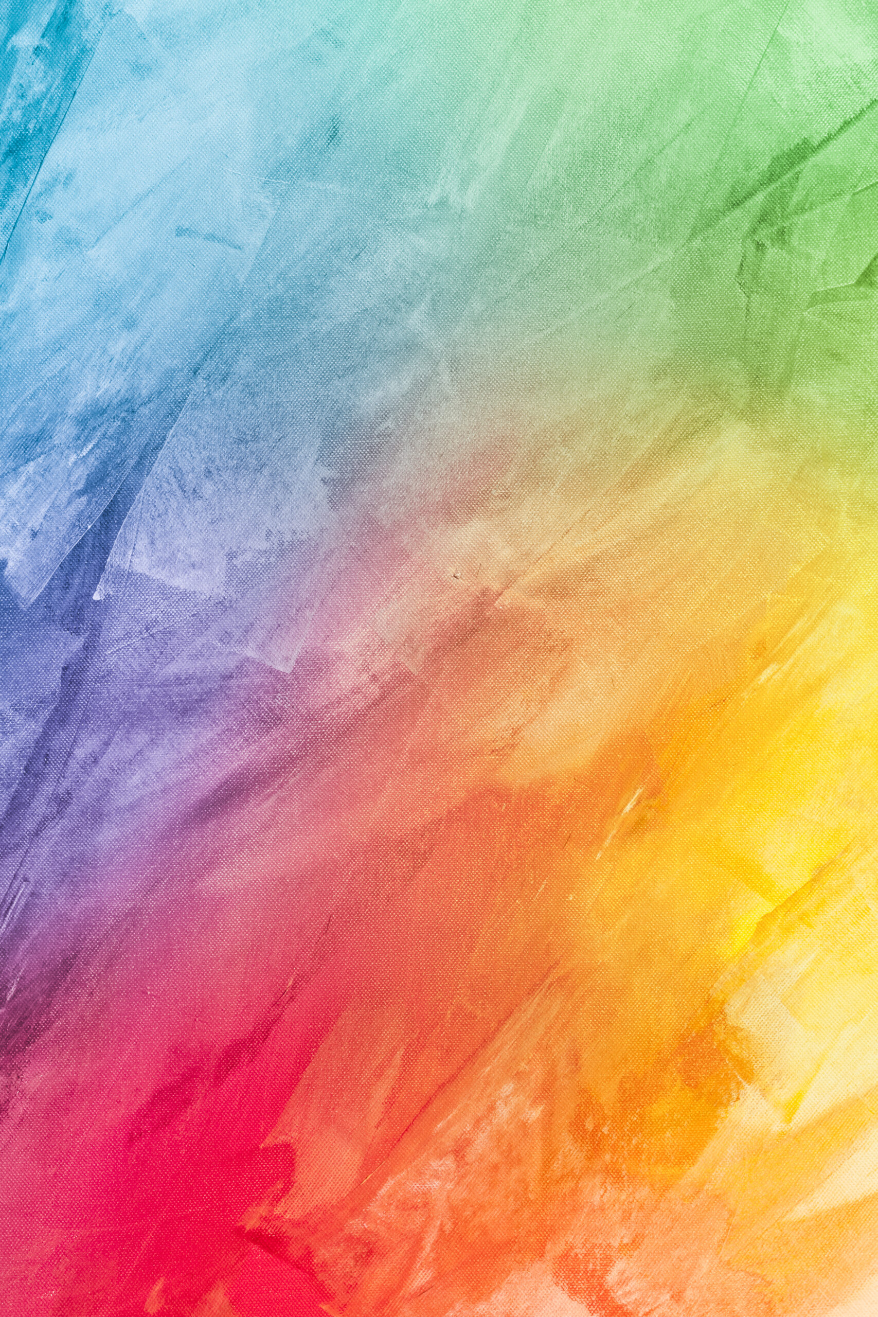 Textured rainbow painted background